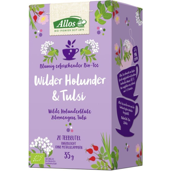 Allos - Wilder Holunder & Tulsi Kräutertee 35g