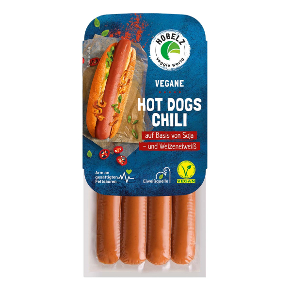Hobelz - Vegane Hot Dogs Chili, 200 g
