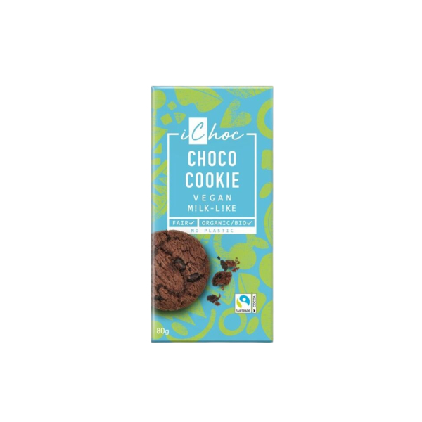 iChoc Choco Cookie Rice Choc, 80 g