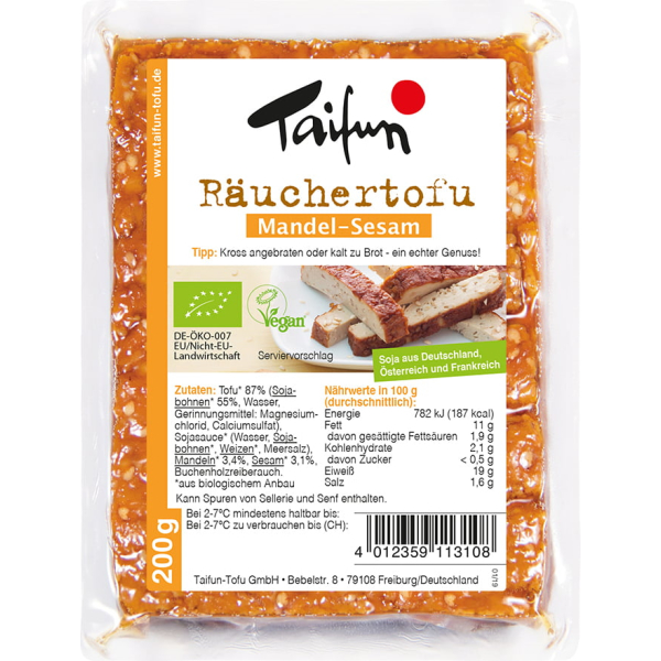Taifun Tofu-Schnitte Mandel-Sesam Bio 200g