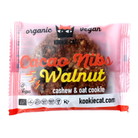 Kookie Cat Double Choc Walnuss Keks, Bio 50g