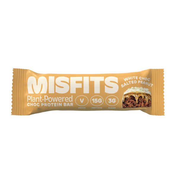Misfits White Choc Peanut Protein Bar 45g