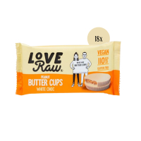 Love Raw 18x White Choc Peanut Butter Cups 34g