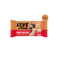 Love Raw 12x Cream Filled Wafer Caramelised Biscuit 45g
