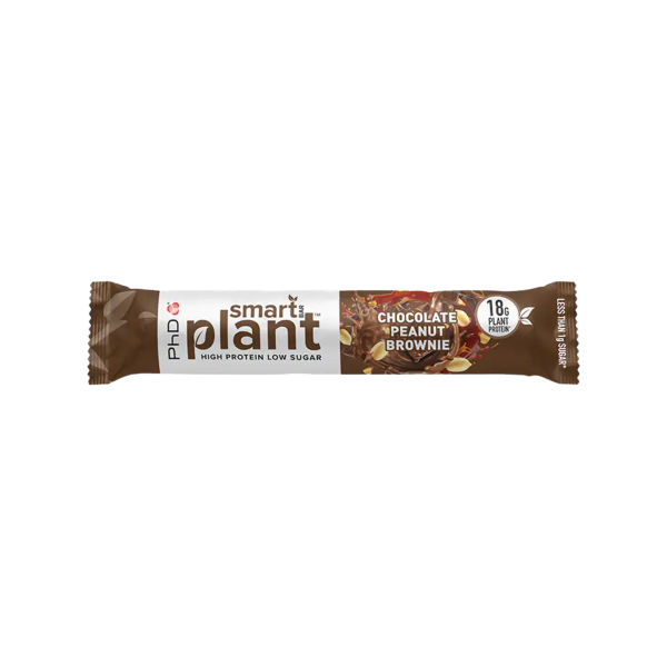 PHD Smart Bar Plant Peanut Brownie 64g - MHD 31.01.24