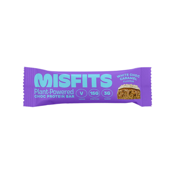 Misfits White Choc Caramel Protein Bar 45g