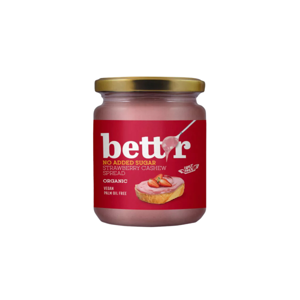 Bettr Bio Erdbeer-Cashew-Aufstrich ohne Zuckerzusatz 250g